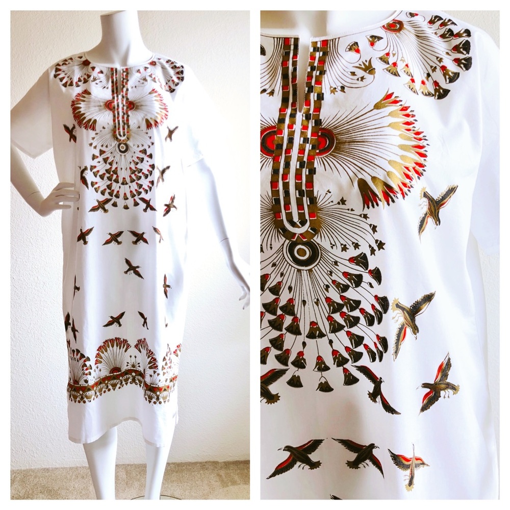 Vintage Afifi Cotton Birds Novelty Print